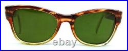 Vintage Art Deco Sunglasses 1950's France Made Thick Acetate Tortoise Unused Nos