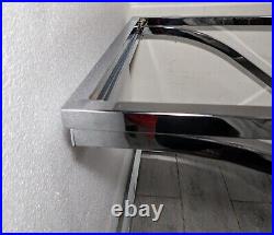 Vintage Chrome Steel Sculptural X Coffee Table Base Art Deco Mid Century Modern