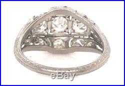 Vintage Diamond Engagement Cocktail Ring 1.70ct Platinum Antique Art Deco