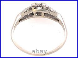 Vintage Engagement Ring Old European Cut Diamond. 25ct 18K Art Deco Antique
