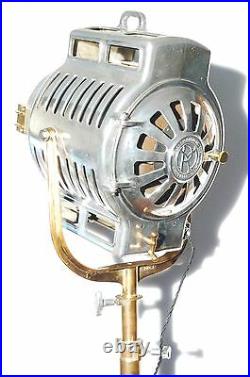 Vintage Film Light Industrial Antique Studio Lamp Mole Richardson 210 Art Deco