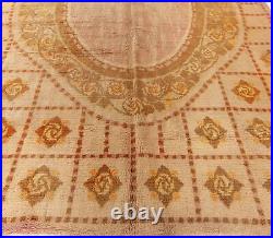 Vintage French Art Deco Handwoven Wool Carpet BB5655