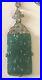 Vintage Green Carved Art Deco Pendant Necklace