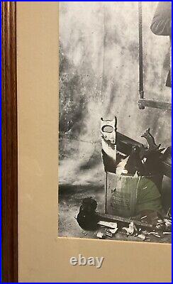 Vintage Handyman Print Framed 19 X 25