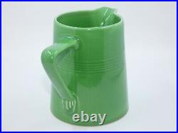 Vintage Homer Laughlin Harlequin MEDIUM GREEN pitcher jug VERY RARE