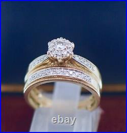 Vintage Jewelry Gold Ring 1.0Ct Natural Diamonds Antique Art Deco Jewellery L