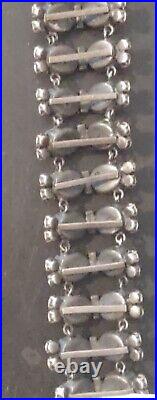 Vintage Made Austria Gorgeous Silvertone Clear Austrian Crystal Bracelet