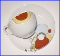 Vintage NOS Art Deco Cabaret China Dishes by Noritake in 1984 1920's design 7pc