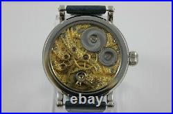 Vintage PATEK PHILIPPE & Co Mechanical Swiss Men's Art Deco Antique 48 MM