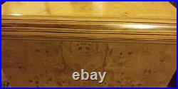 Vintage Pair Henredon Olive Burl Ebony Wood End Tables'Scene Two Collection