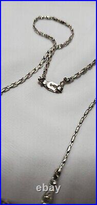 Vintage Silver Art Deco Rhinestone Necklace