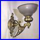 Vintage Stunning Art Deco Art Nouveau Brass Wall Sconce Made In Spain RARE MustC