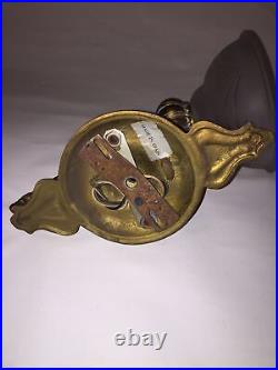 Vintage Stunning Art Deco Art Nouveau Brass Wall Sconce Made In Spain RARE MustC