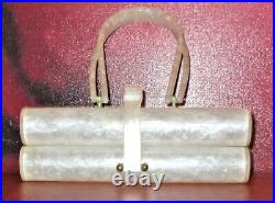 Vtg 60's Wilardy Pearlized Lucitejewelry/tackle Box Bag