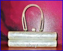 Vtg 60's Wilardy Pearlized Lucitejewelry/tackle Box Bag