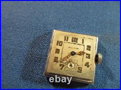 Watchmaker Estate Vintage Art Deco BULOVA Men's Wristwatch 10K WHITE RGP Case